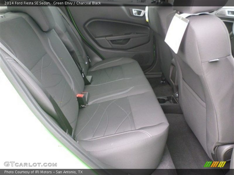 Green Envy / Charcoal Black 2014 Ford Fiesta SE Sedan