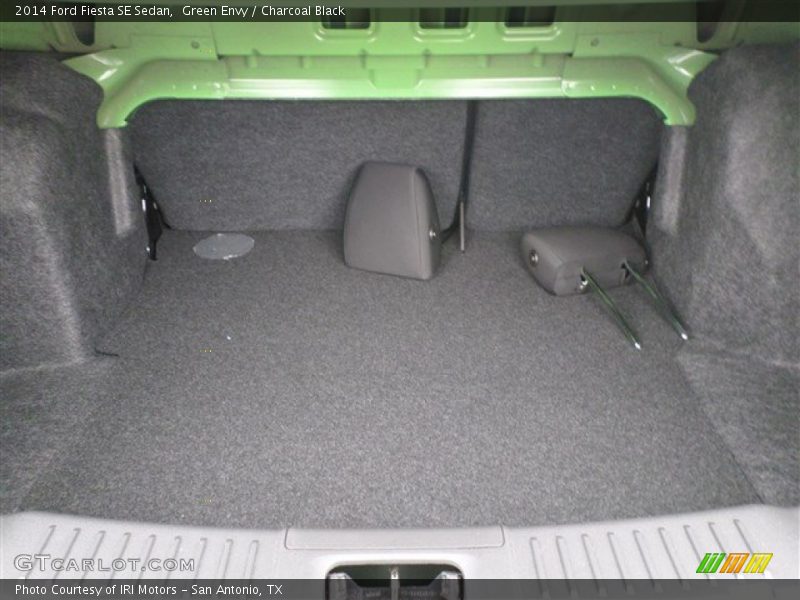 Green Envy / Charcoal Black 2014 Ford Fiesta SE Sedan
