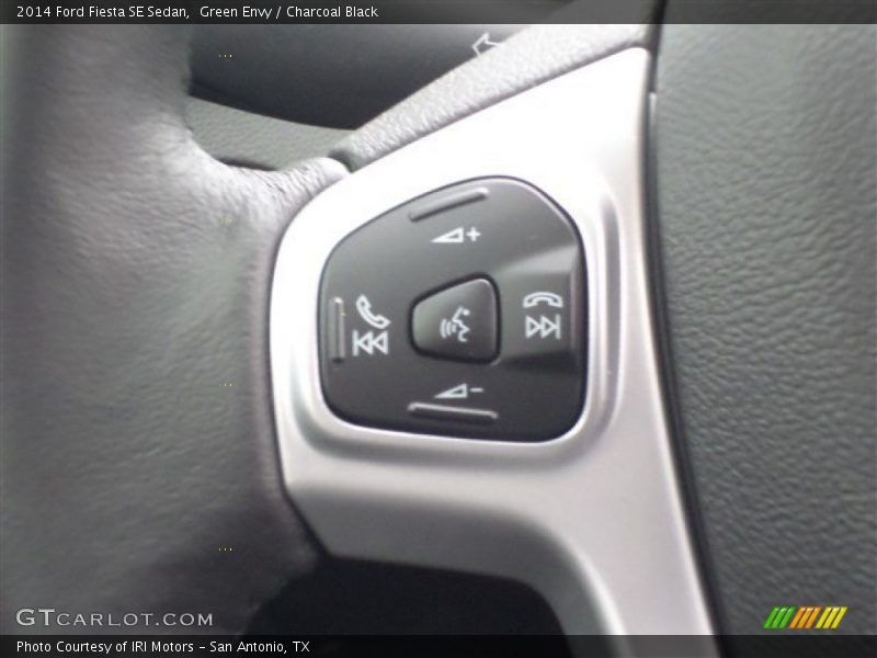 Green Envy / Charcoal Black 2014 Ford Fiesta SE Sedan