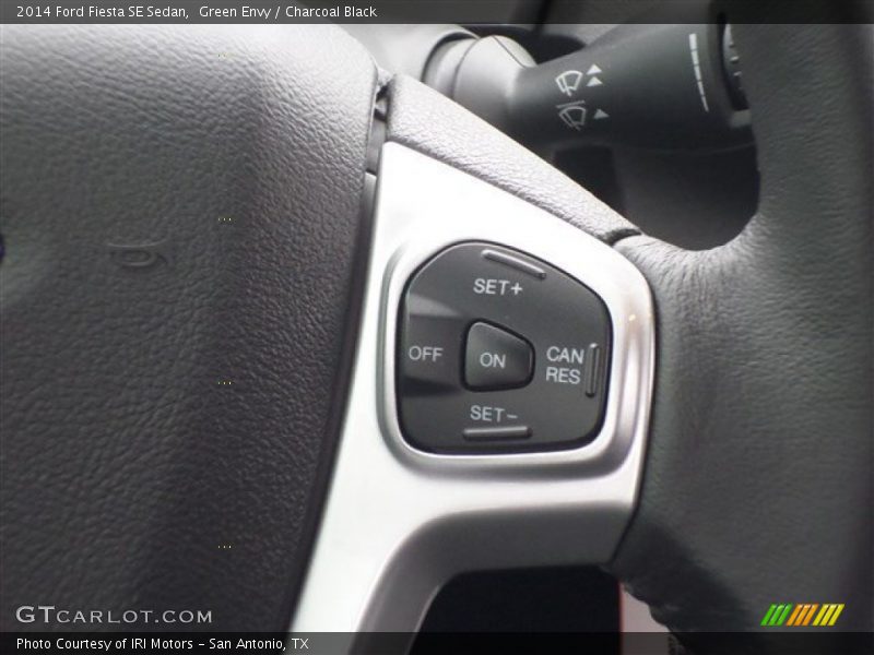 Green Envy / Charcoal Black 2014 Ford Fiesta SE Sedan