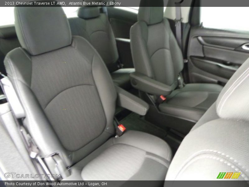 Atlantis Blue Metallic / Ebony 2013 Chevrolet Traverse LT AWD