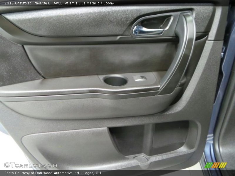 Atlantis Blue Metallic / Ebony 2013 Chevrolet Traverse LT AWD