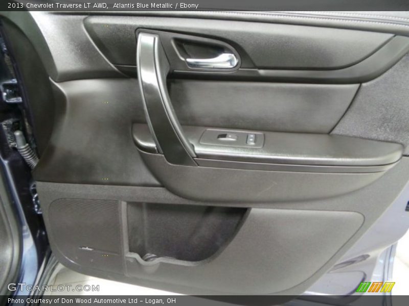 Atlantis Blue Metallic / Ebony 2013 Chevrolet Traverse LT AWD
