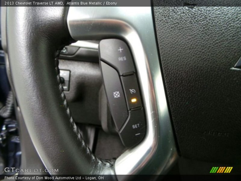 Atlantis Blue Metallic / Ebony 2013 Chevrolet Traverse LT AWD