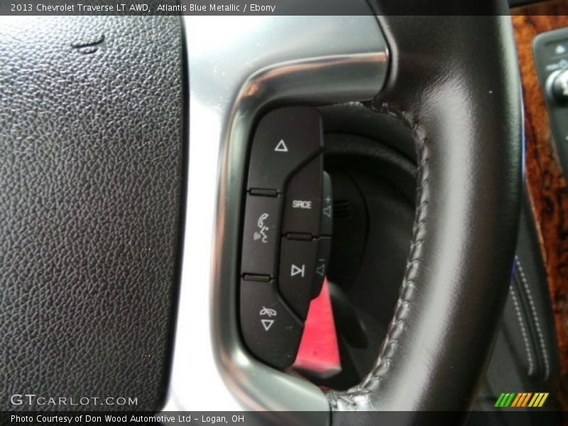 Atlantis Blue Metallic / Ebony 2013 Chevrolet Traverse LT AWD