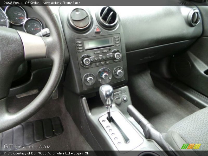 Ivory White / Ebony Black 2008 Pontiac G6 Sedan