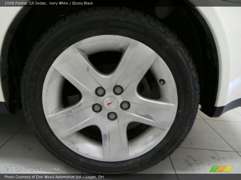 Ivory White / Ebony Black 2008 Pontiac G6 Sedan