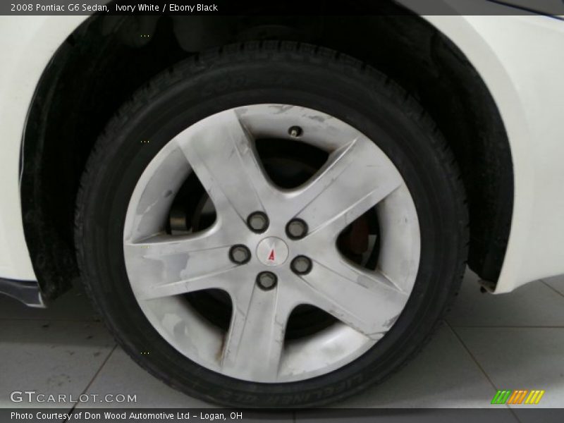 Ivory White / Ebony Black 2008 Pontiac G6 Sedan