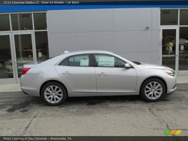Silver Ice Metallic / Jet Black 2014 Chevrolet Malibu LT