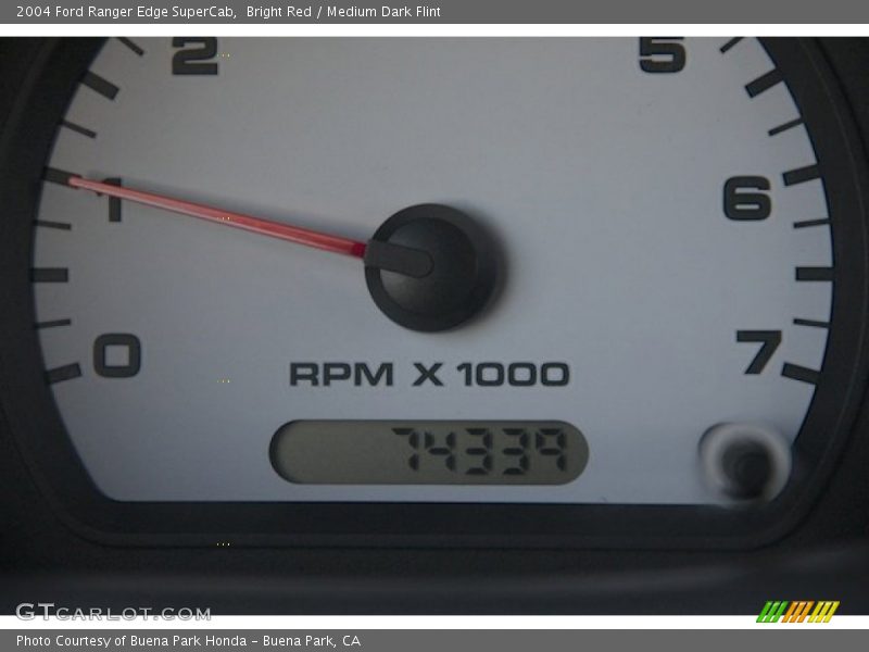 Bright Red / Medium Dark Flint 2004 Ford Ranger Edge SuperCab
