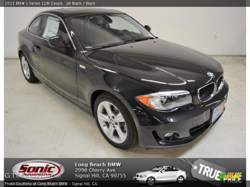 Jet Black / Black 2013 BMW 1 Series 128i Coupe