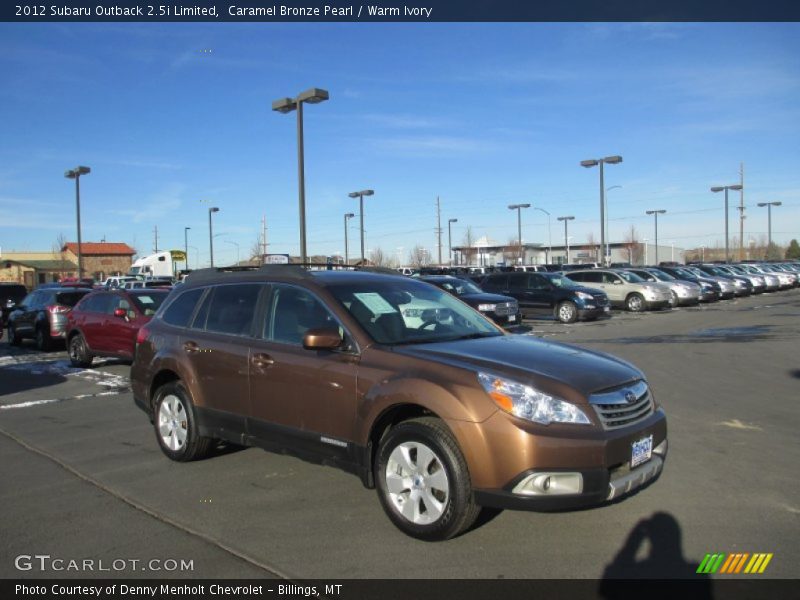 Caramel Bronze Pearl / Warm Ivory 2012 Subaru Outback 2.5i Limited