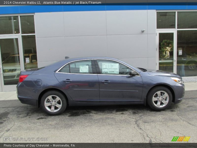 Atlantis Blue Metallic / Jet Black/Titanium 2014 Chevrolet Malibu LS