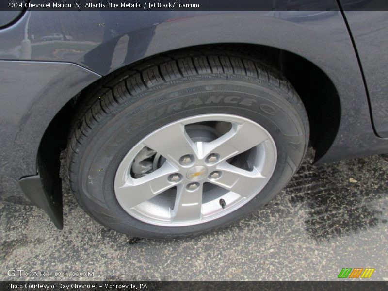 Atlantis Blue Metallic / Jet Black/Titanium 2014 Chevrolet Malibu LS