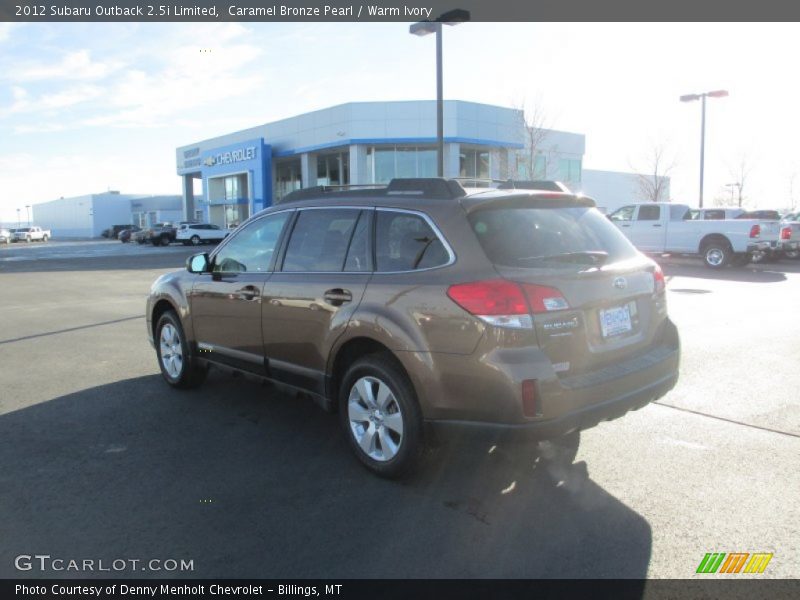 Caramel Bronze Pearl / Warm Ivory 2012 Subaru Outback 2.5i Limited