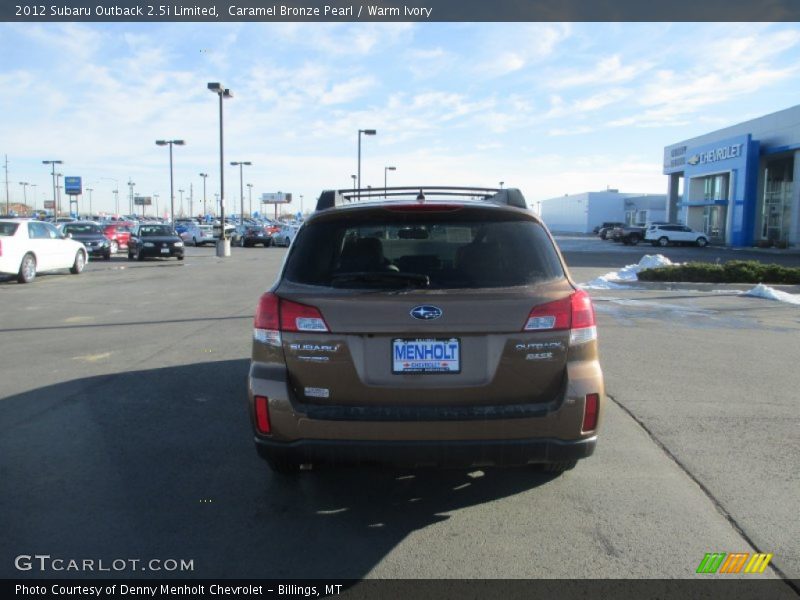 Caramel Bronze Pearl / Warm Ivory 2012 Subaru Outback 2.5i Limited