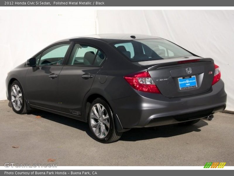 Polished Metal Metallic / Black 2012 Honda Civic Si Sedan