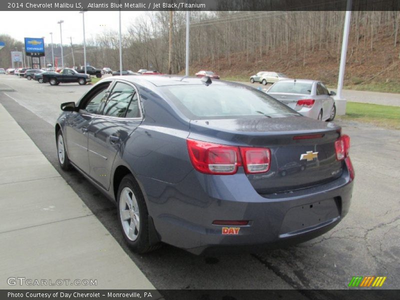 Atlantis Blue Metallic / Jet Black/Titanium 2014 Chevrolet Malibu LS