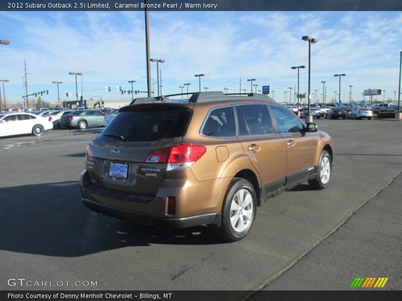 Caramel Bronze Pearl / Warm Ivory 2012 Subaru Outback 2.5i Limited