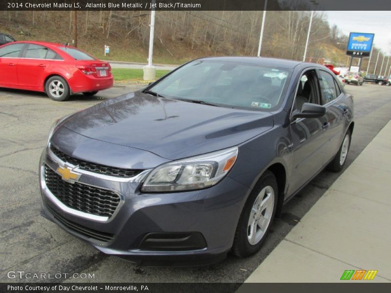 Atlantis Blue Metallic / Jet Black/Titanium 2014 Chevrolet Malibu LS