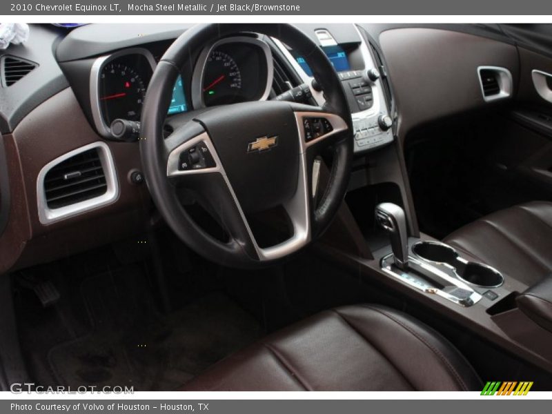 Mocha Steel Metallic / Jet Black/Brownstone 2010 Chevrolet Equinox LT
