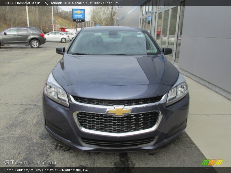 Atlantis Blue Metallic / Jet Black/Titanium 2014 Chevrolet Malibu LS