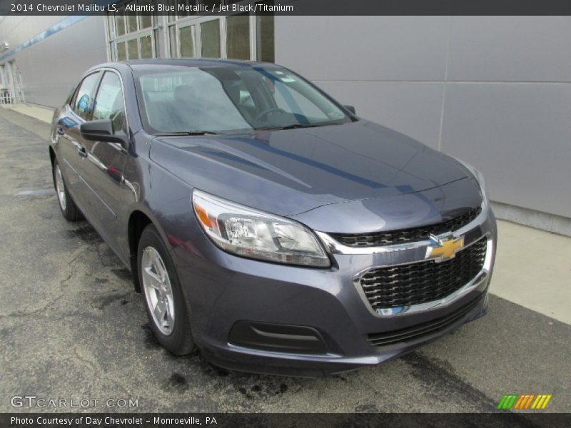 Atlantis Blue Metallic / Jet Black/Titanium 2014 Chevrolet Malibu LS
