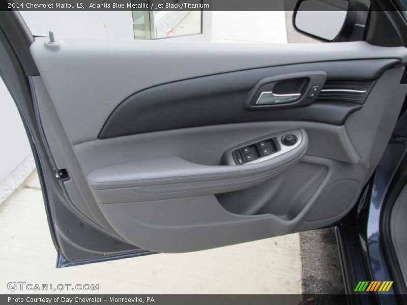 Atlantis Blue Metallic / Jet Black/Titanium 2014 Chevrolet Malibu LS