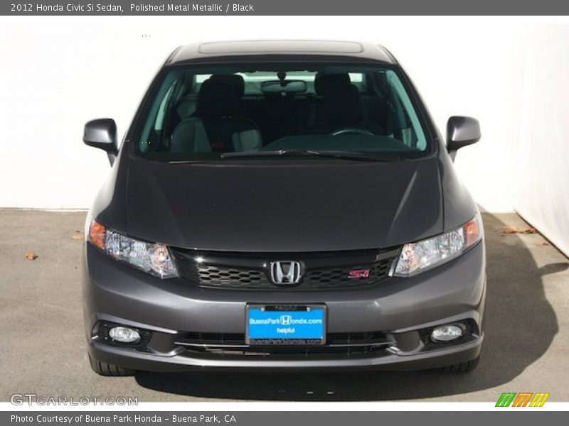 Polished Metal Metallic / Black 2012 Honda Civic Si Sedan