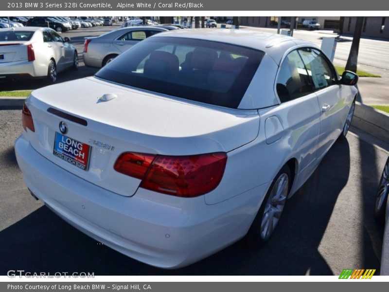 Alpine White / Coral Red/Black 2013 BMW 3 Series 328i Convertible