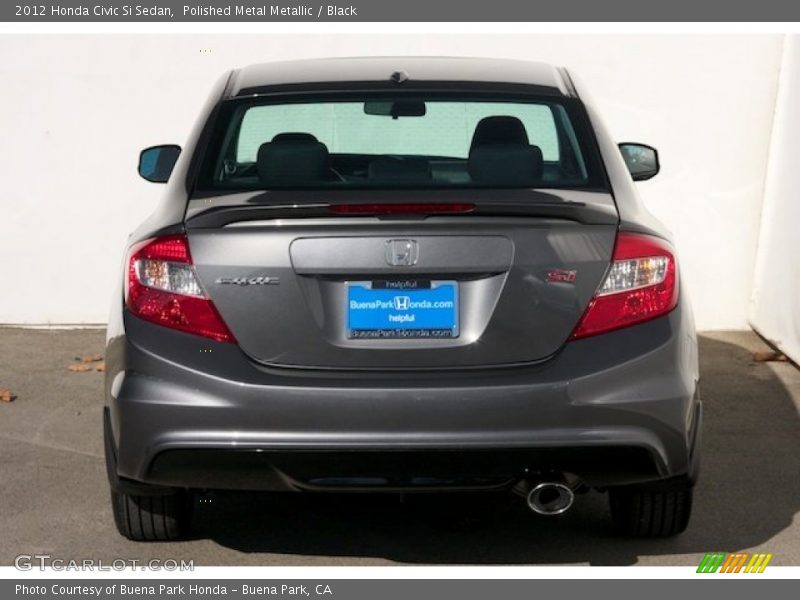 Polished Metal Metallic / Black 2012 Honda Civic Si Sedan