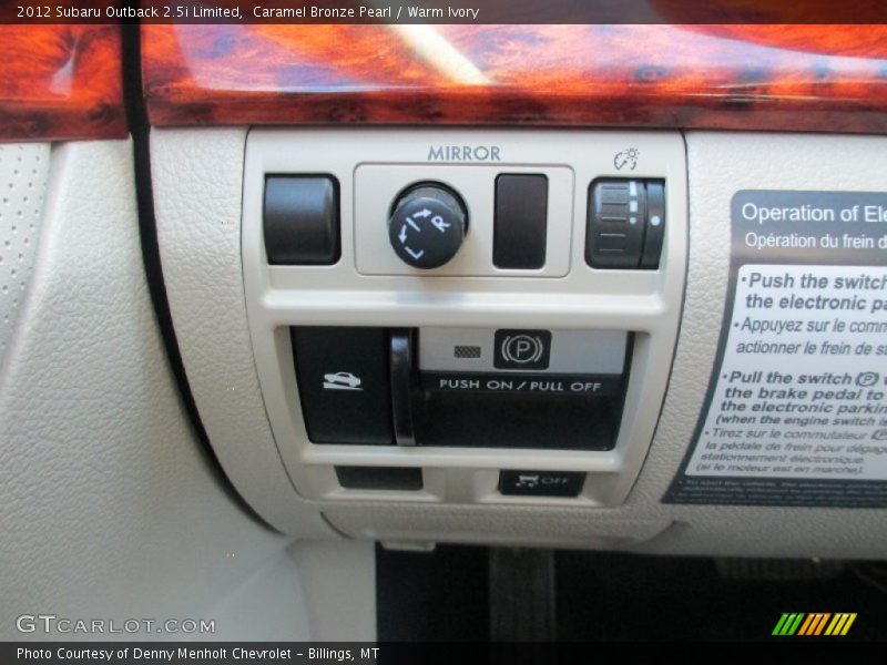 Caramel Bronze Pearl / Warm Ivory 2012 Subaru Outback 2.5i Limited