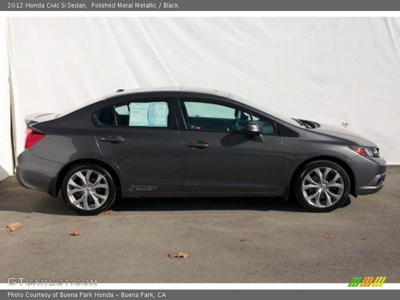 Polished Metal Metallic / Black 2012 Honda Civic Si Sedan