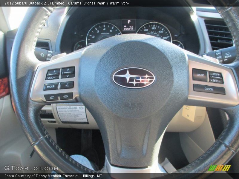 Caramel Bronze Pearl / Warm Ivory 2012 Subaru Outback 2.5i Limited