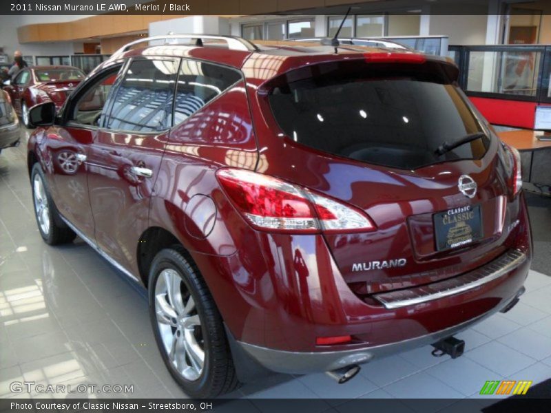 Merlot / Black 2011 Nissan Murano LE AWD