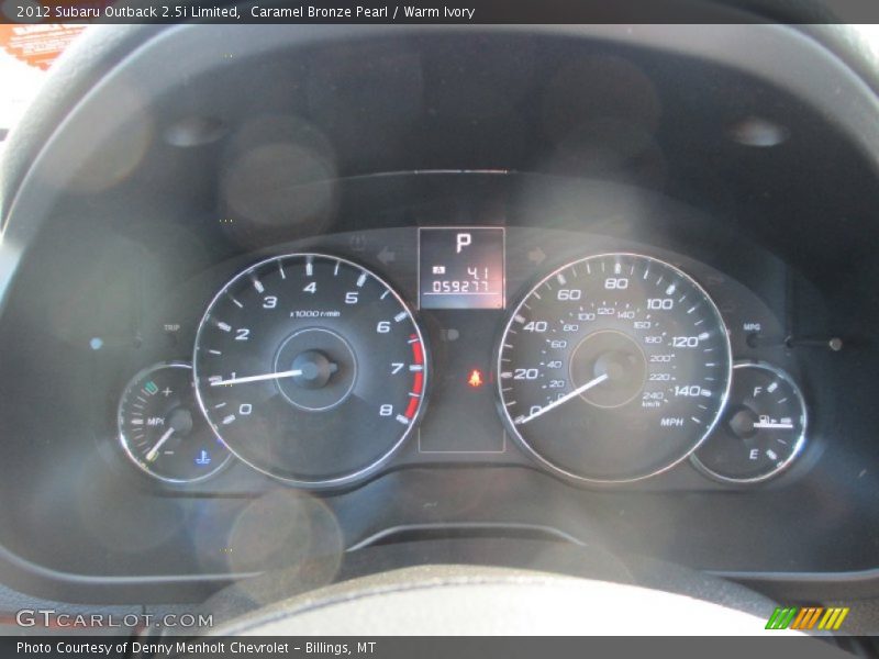 Caramel Bronze Pearl / Warm Ivory 2012 Subaru Outback 2.5i Limited