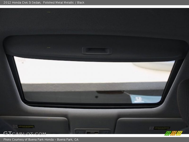 Polished Metal Metallic / Black 2012 Honda Civic Si Sedan