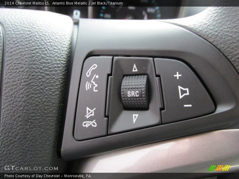 Atlantis Blue Metallic / Jet Black/Titanium 2014 Chevrolet Malibu LS