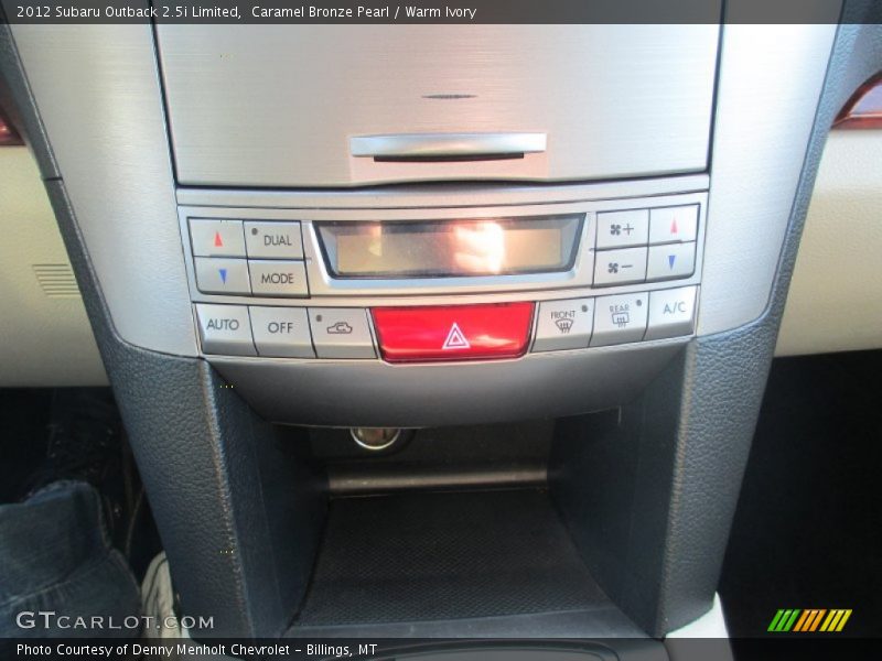 Caramel Bronze Pearl / Warm Ivory 2012 Subaru Outback 2.5i Limited