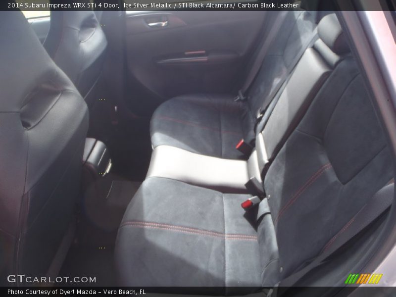 Ice Silver Metallic / STI Black Alcantara/ Carbon Black Leather 2014 Subaru Impreza WRX STi 4 Door