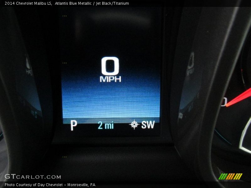 Atlantis Blue Metallic / Jet Black/Titanium 2014 Chevrolet Malibu LS