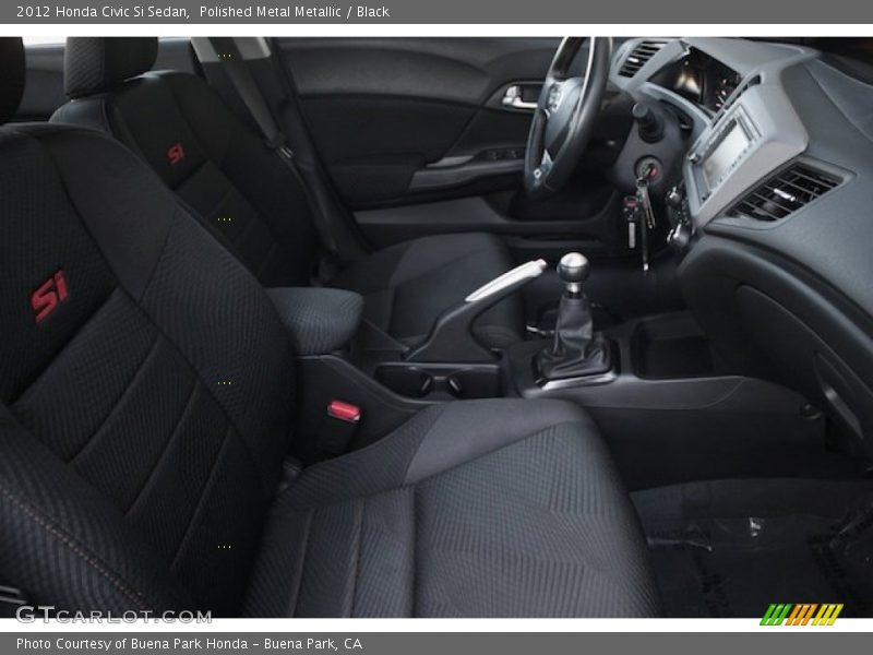 Polished Metal Metallic / Black 2012 Honda Civic Si Sedan