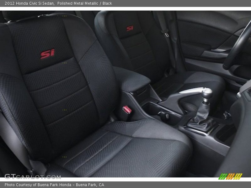 Polished Metal Metallic / Black 2012 Honda Civic Si Sedan