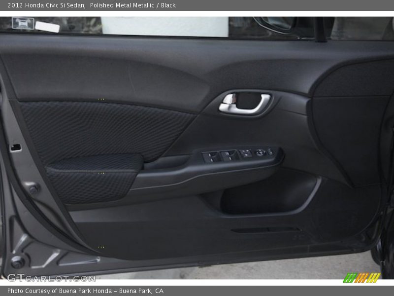 Polished Metal Metallic / Black 2012 Honda Civic Si Sedan