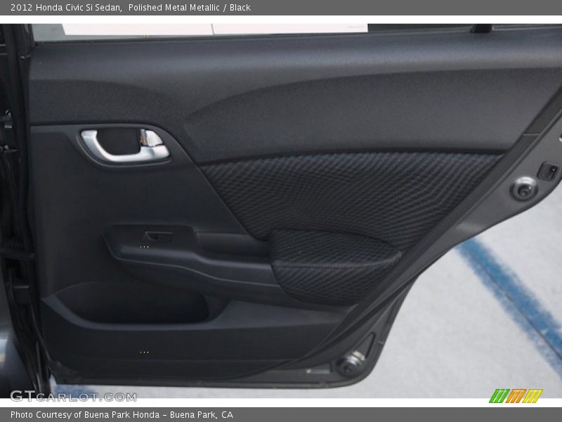 Polished Metal Metallic / Black 2012 Honda Civic Si Sedan