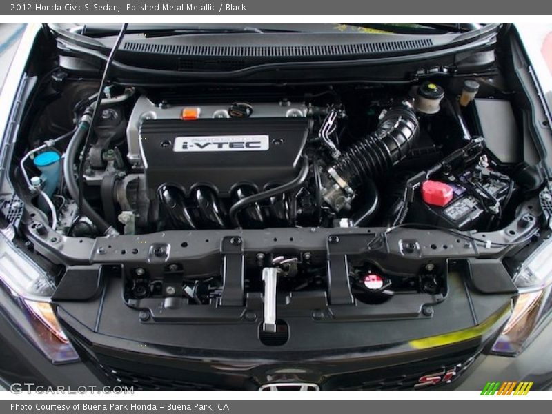Polished Metal Metallic / Black 2012 Honda Civic Si Sedan