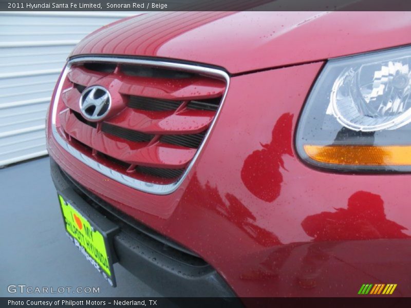Sonoran Red / Beige 2011 Hyundai Santa Fe Limited
