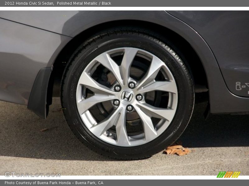 Polished Metal Metallic / Black 2012 Honda Civic Si Sedan