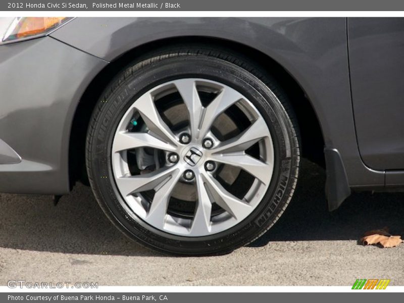 Polished Metal Metallic / Black 2012 Honda Civic Si Sedan