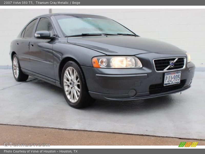 Titanium Gray Metallic / Beige 2007 Volvo S60 T5